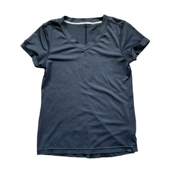 THE NORTH FACE HYPERLAYER FLASHDRY Short Sleeve Shirt Dark Blue Size Small - Picture 1 of 6